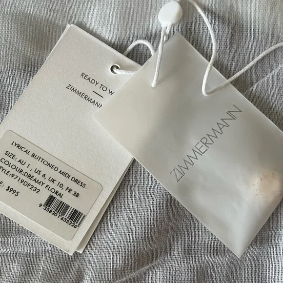 Zimmermann Lyrical Midi Dress Size 1 - Picture 6 of 12